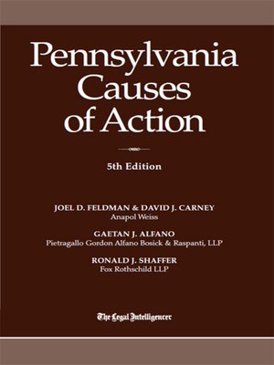 cover image of Pennsylvania Causes of Action